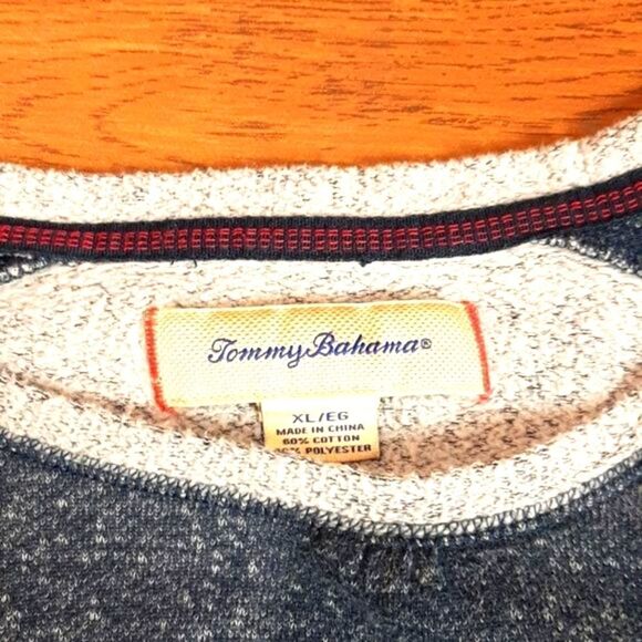 Tommy Bahama‎ Blue Gray XL SweatShirt 25Wx29 L sleeves20 - Picture 2 of 5
